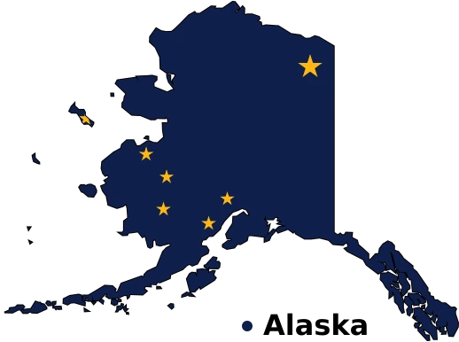 Alaska Maps illustration