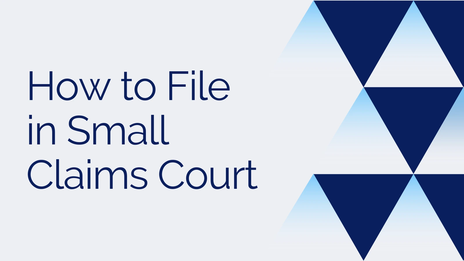 How to File in Small Claims Court