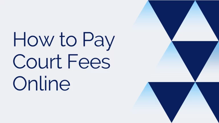 How to Pay Court Fees Online