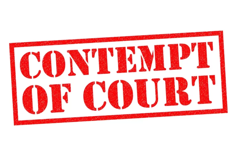 what does contempt of court mean