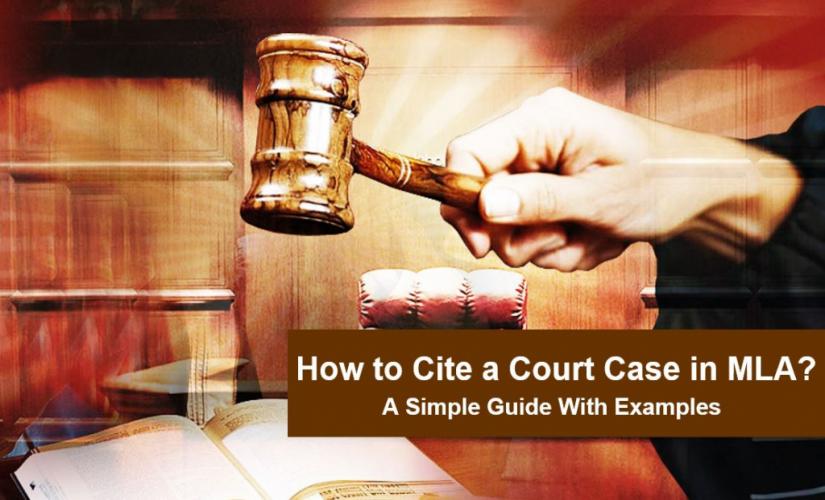 how to cite a court case in mla