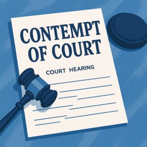 Contempt of Court: Child Custody Family Court Court Orders